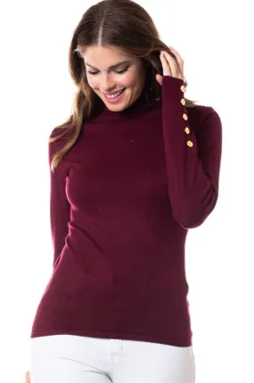 AUGUST BURGUNDY SWEATER