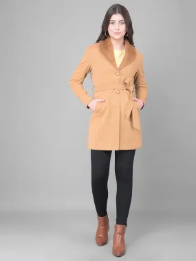 Brown Single Breasted Trench Coat