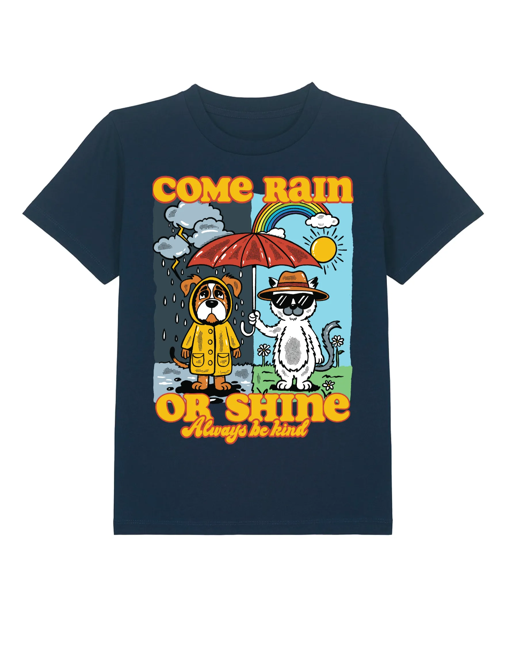 Come rain or shine adults t-shirt