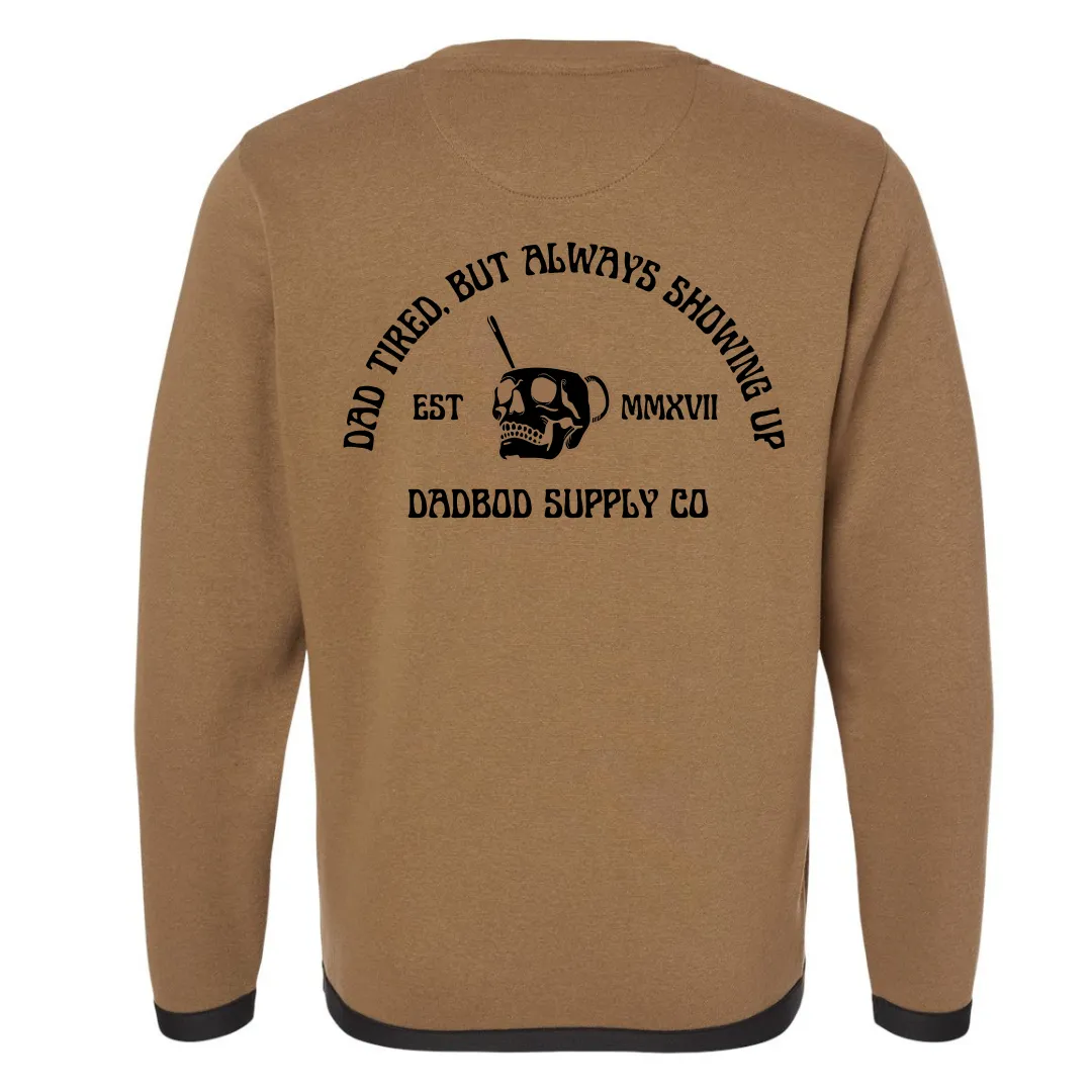Dad Tired Crew Neck Sweatshirt