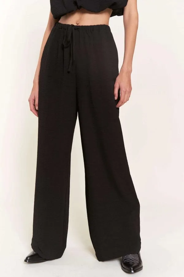 Drawstring Pants with Crop Top