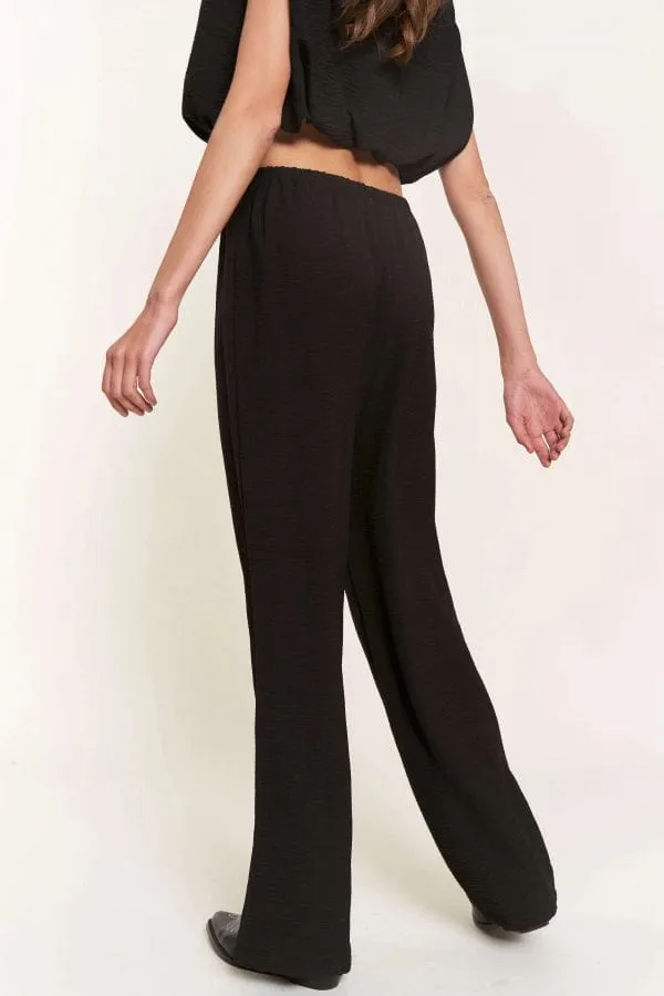 Drawstring Pants with Crop Top