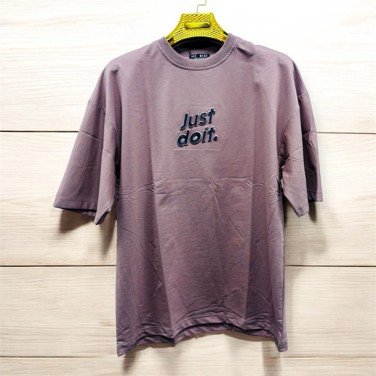 Mens Round Neck Letter Printed Short Sleeve T-shirt