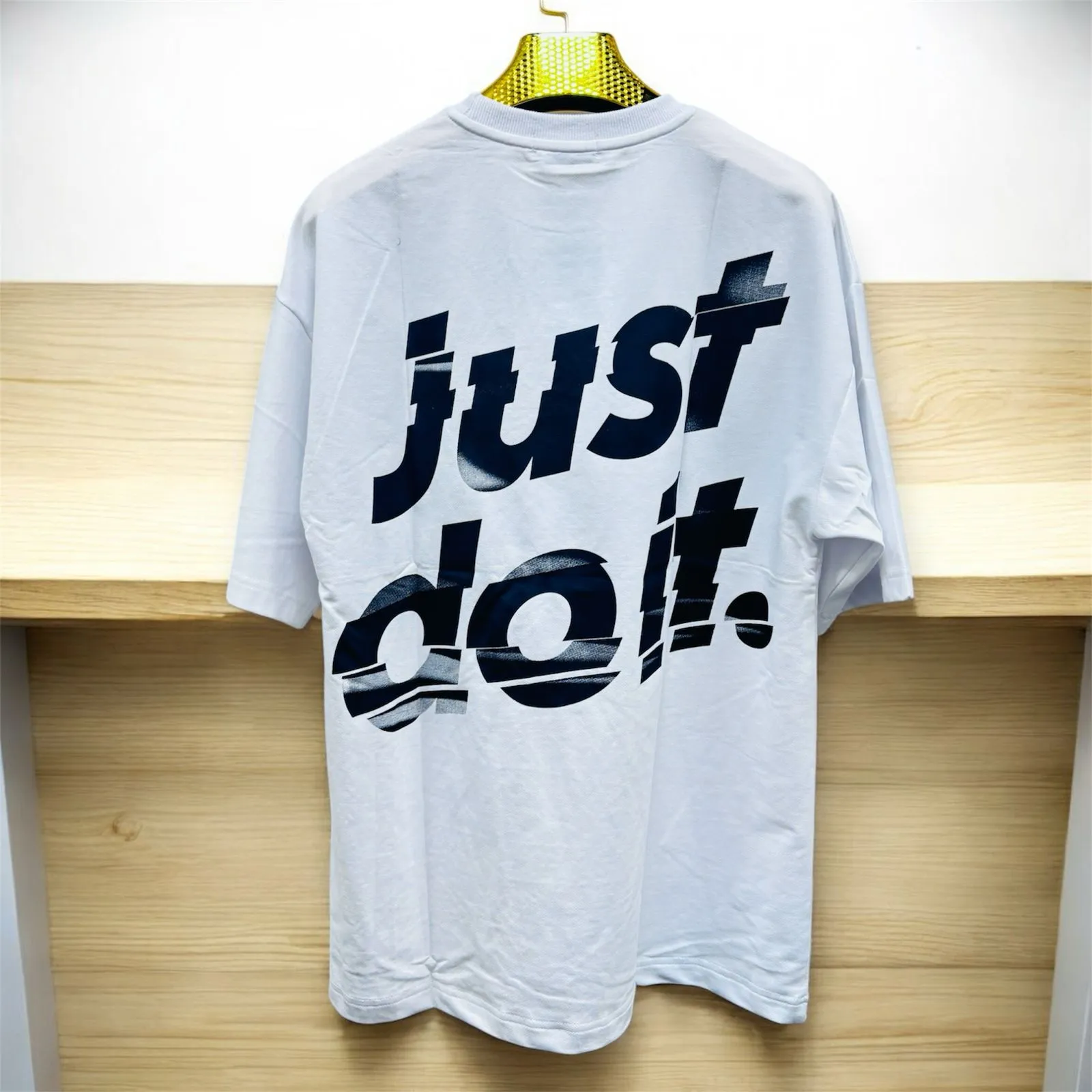 Mens Round Neck Letter Printed Short Sleeve T-shirt
