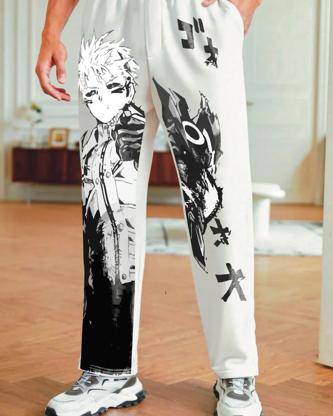 Men's White Cotton Pant - Anime World(*)