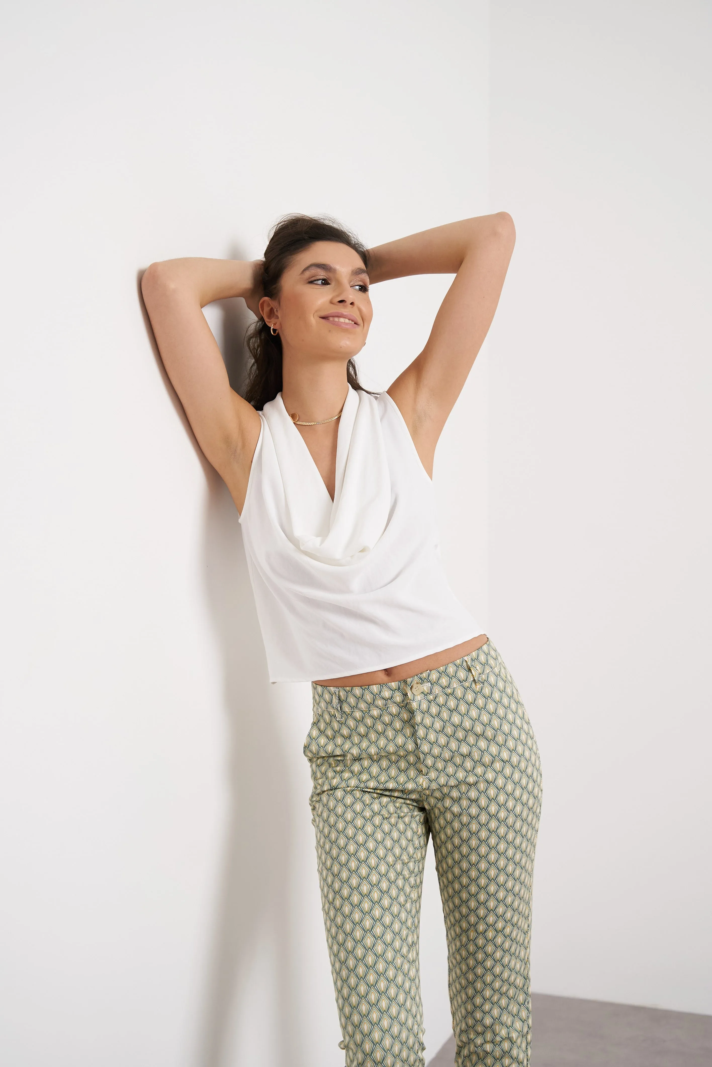 Oraije Chinos Straight Printed Pants