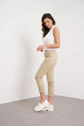 Oraije Taupe Straight Cut Chinos Claire