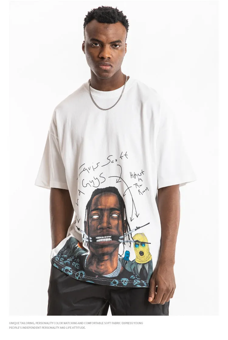 Travis Scott Short Sleeve Oversized T-Shirt