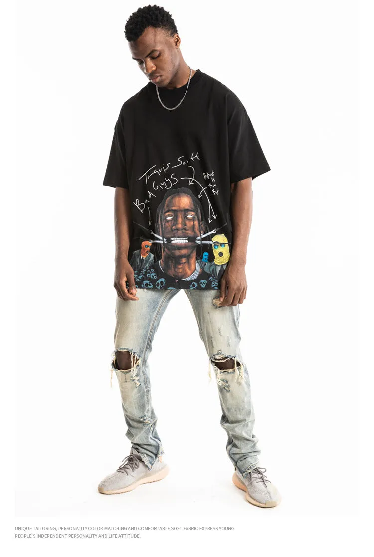 Travis Scott Short Sleeve Oversized T-Shirt