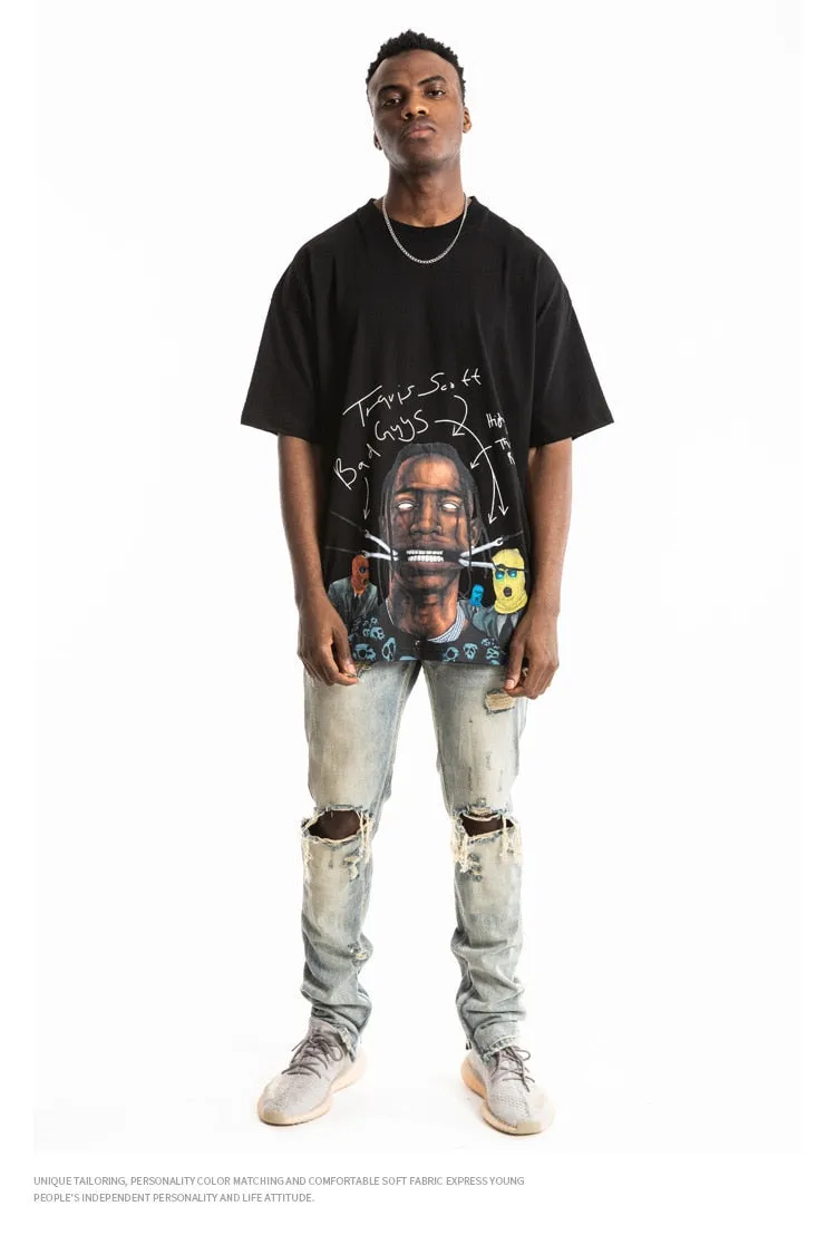 Travis Scott Short Sleeve Oversized T-Shirt