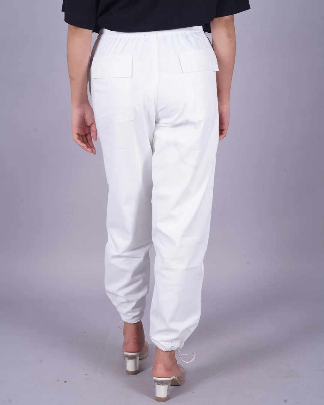 White Adjustable Cargo Pants - Harry Potter Fashion